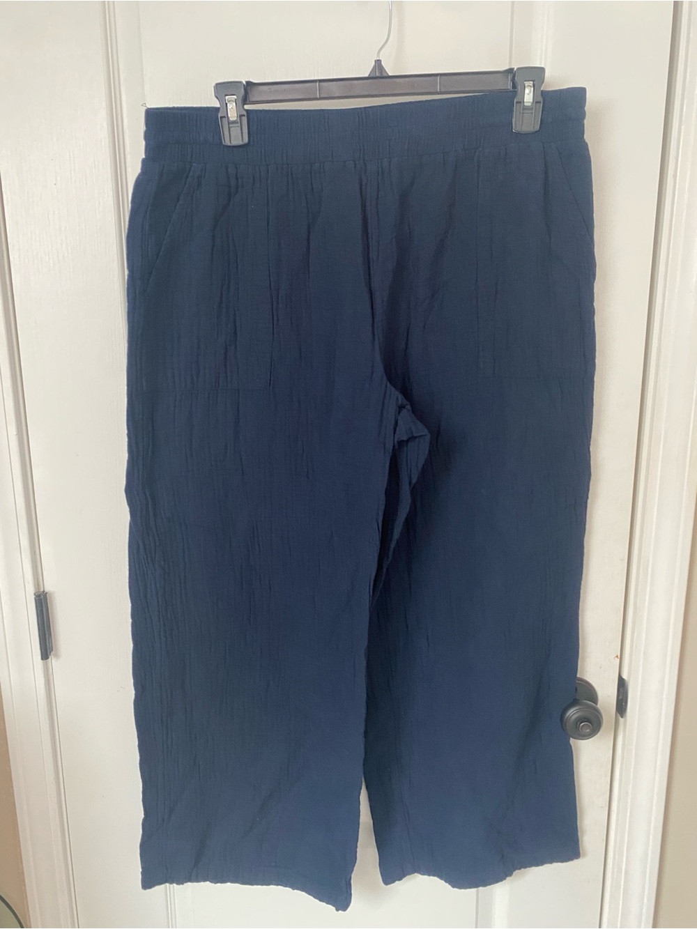 Style & Co. Navy Straight-Leg Pull-On Pants
